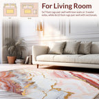 Ethereal Agate Pink and Gold Rug