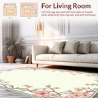 Vintage Floral Branches Delicate Pattern Rug