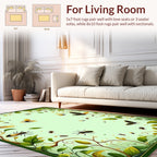 Whimsical Insects Botanical Garden Design Rug