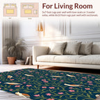 Birds and Blossoms Patterned Rug