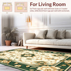 Elegant Floral Scrollwork Rug