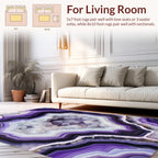 Amethyst Crystal Geode Layers Rug