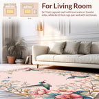Hummingbird Floral Garden Pattern Rug