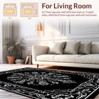 Ornate Floral Mandala Pattern Rug