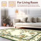 Classic Floral Vine Intricate Pattern Rug
