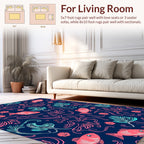 Coral Reef Fish Seaweed Pattern Rug
