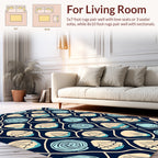 Coastal Shell and Swirl Pattern Design Rug