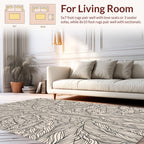 Intricate Leafy Pattern Design Rug