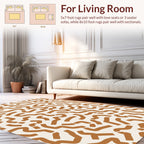Abstract Wavy Lines Pattern Rug