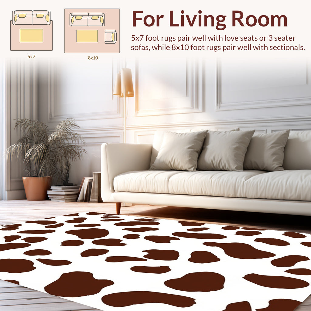 Brown Spots Pattern Rug