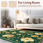 Elegant Floral Acanthus Scroll Pattern Rug
