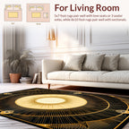 Radiant Sun Geometric Pattern Rug