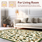 Vine and Leaf Classic Floral Design Rug
