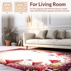 Whimsical Forest Mushroom Dandelion Rug