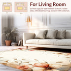 Elegant Floral Vines Soft Pastel Rug