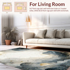 Celestial Galaxy Swirl Pattern Rug