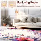 Floral Garden Wreath Design Rug