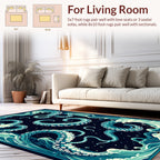 Oceanic Tentacles Waves Rug