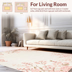 Delicate Pink Blossom Branches Rug