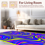 Vibrant Swirl Flow Pattern Rug