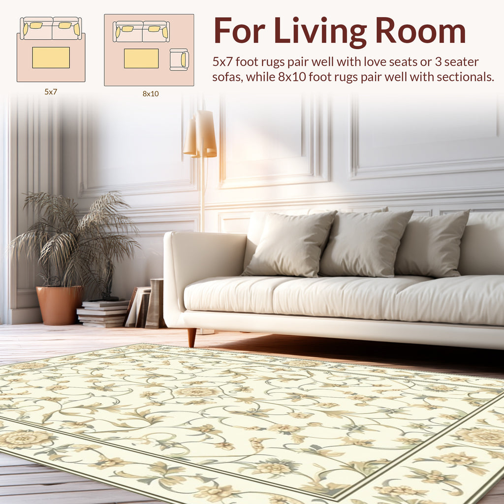 Classic Floral Acanthus Scroll Rug