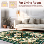Classic Floral Garden Tapestry Design Rug