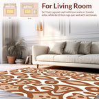 Abstract Floral And Organic Pattern Rug