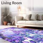 Enchanted Unicorn Castle Magical Scene Rug