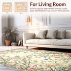 Ethereal Spring Branch Birds Garden Rug