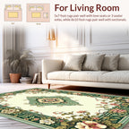 Floral Garland Medallion Pattern Design Rug