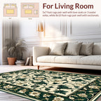 Ornate Floral Vine Pattern Rug