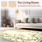 Elegant Blossom Vine Border Rug