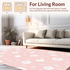 Delicate Floral Pattern With Soft Petals Rug