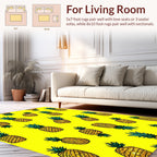 Yellow Pineapple Pattern Design Rug