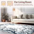 Classic Floral Scrollwork Art Nouveau Rug
