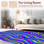 Vibrant Swirl Abstract Pattern Rug