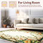 Vines Blossoms Art Nouveau Rug