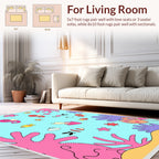 Playful Sea Creature Pattern Rug