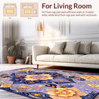 Whimsical Floral Symmetry Pattern Rug