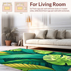 Tropical Leaf Pattern Design Rug