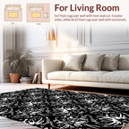 Ornate Floral Symmetry Pattern Rug