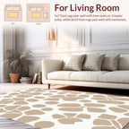 Neutral Abstract Organic Shapes Rug