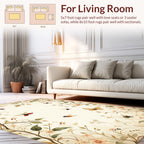 Floral Botanical Insect Garden Design Rug