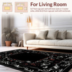 Elegant Ornate Floral Pattern Rug