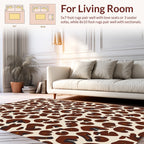 Bold Abstract Leopard Print Pattern Rug