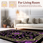 Floral Medallion Patterned Art Rug