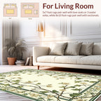 Vine Floral Border Pattern Rug