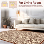 Ornate Floral Swirl Pattern Rug
