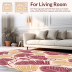Leafy Swirls Pattern Design Rug