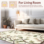 Vining Botanical Patterned Art Rug